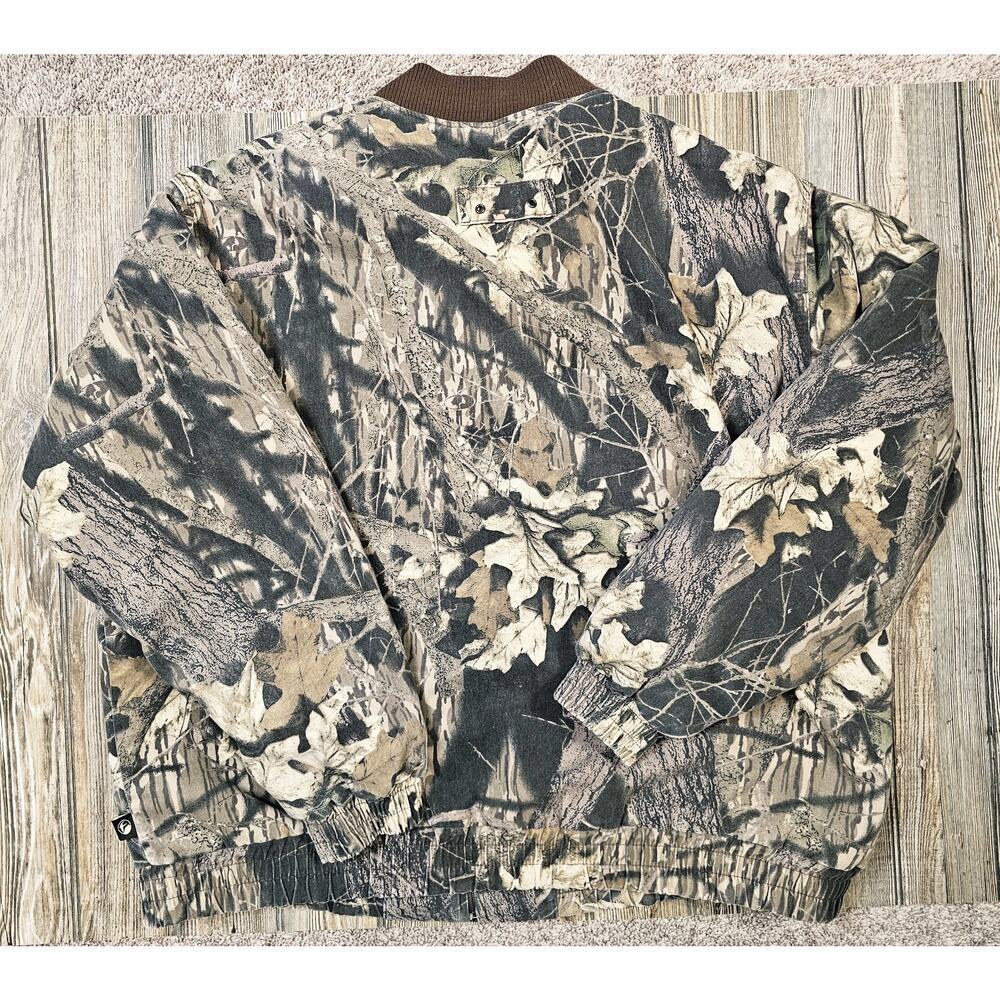 Vintage Gander Mountain Mossy Oak Camo Jasket Mens Sz 3XLT Tall Bomber Hunting - Picture 8 of 8